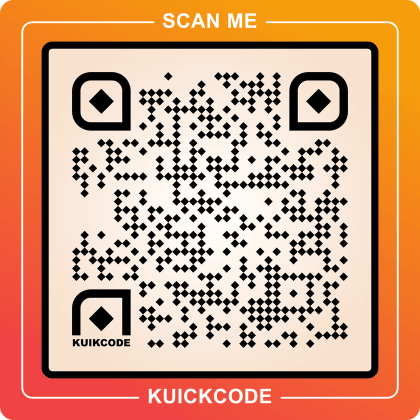 Fall campaign KuikCode QR code from a bulk batch